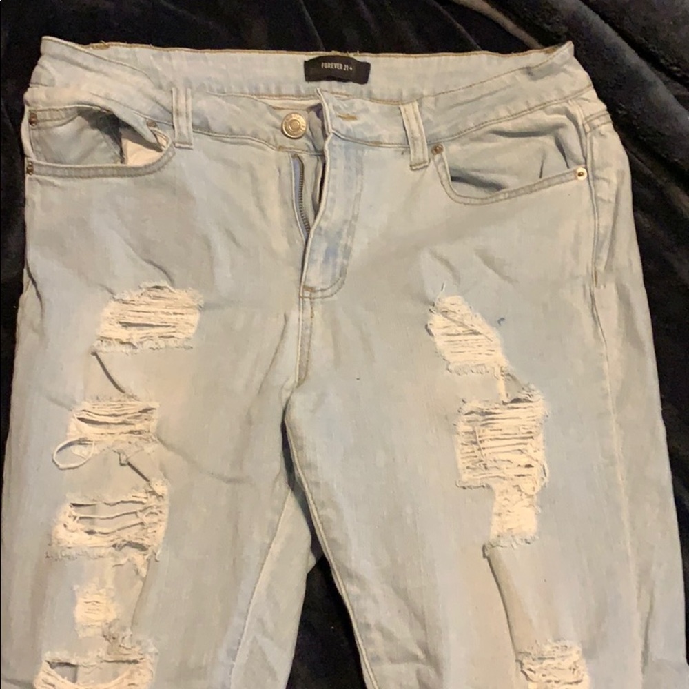 Forever 21 ripped jeans